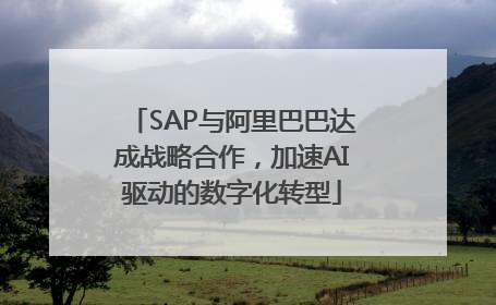 SAP与阿里巴巴达成战略合作，加速AI驱动的数字化转型